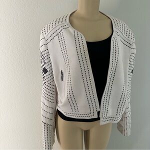 NyGard black and white open jacket. New Tags attached
